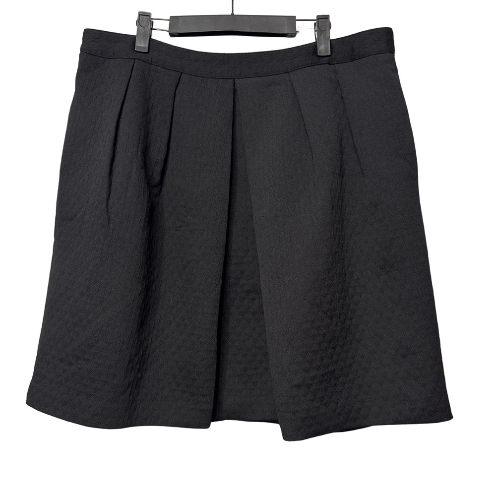 Worthington Black A-Line Skirt Hidden Pockets Fully Lined Size 18